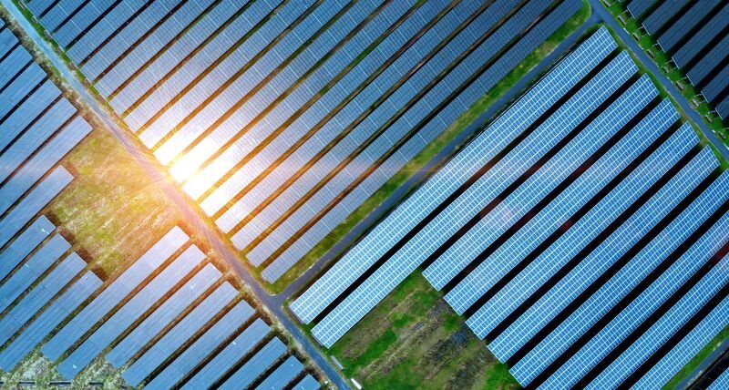 Draufsicht Solarpark